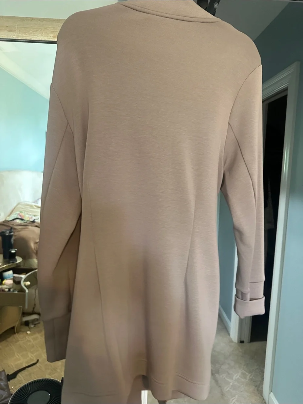 Varley Mauve-Taupe Belted Trench Coat